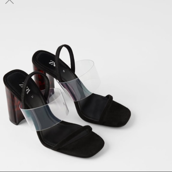 ZARA TORTOISESHELL METHACRYLATE HEELED - Picture 4 of 8